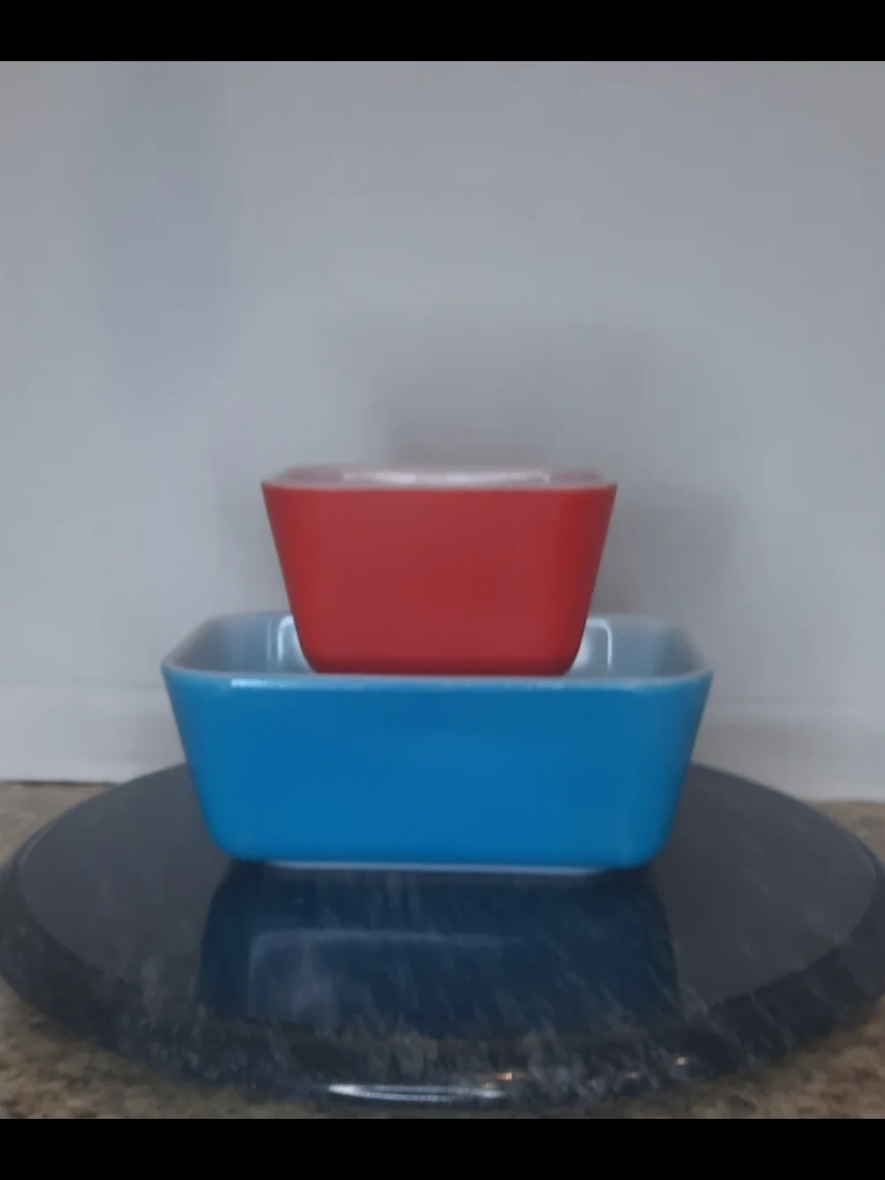Pyrex Primary Red & Blue Refrigerator Dishes